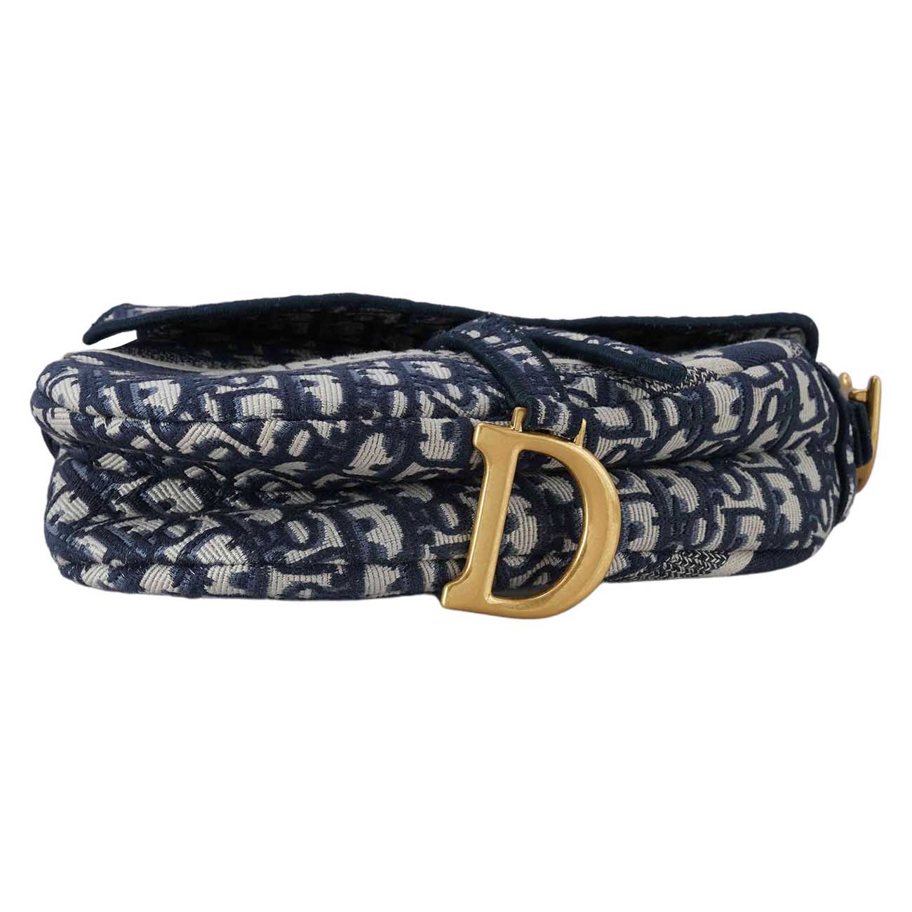 CHRISTIAN DIOR(USED)크리스찬디올 M0446 오블리크 새들백 미듐